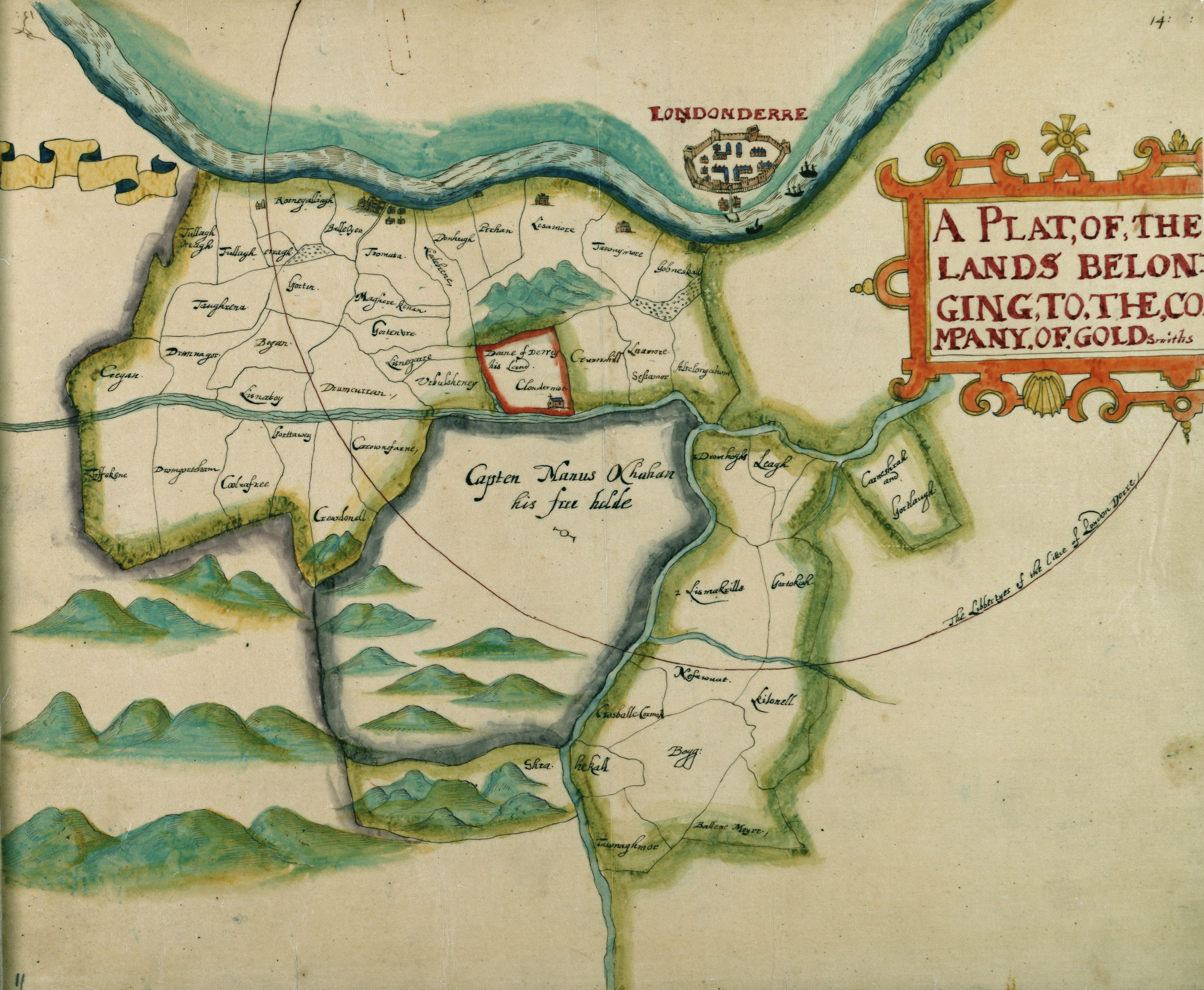 Map of Londonderry plantation