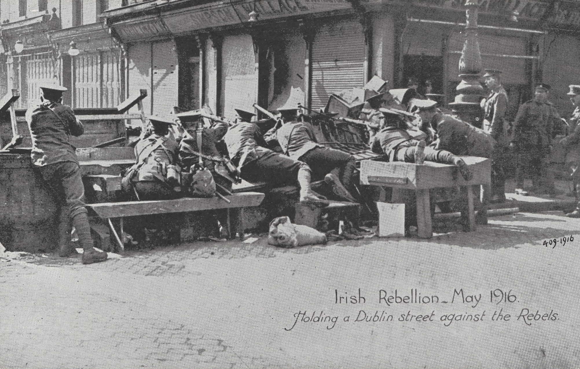 British troops during Easter Rising, 1916