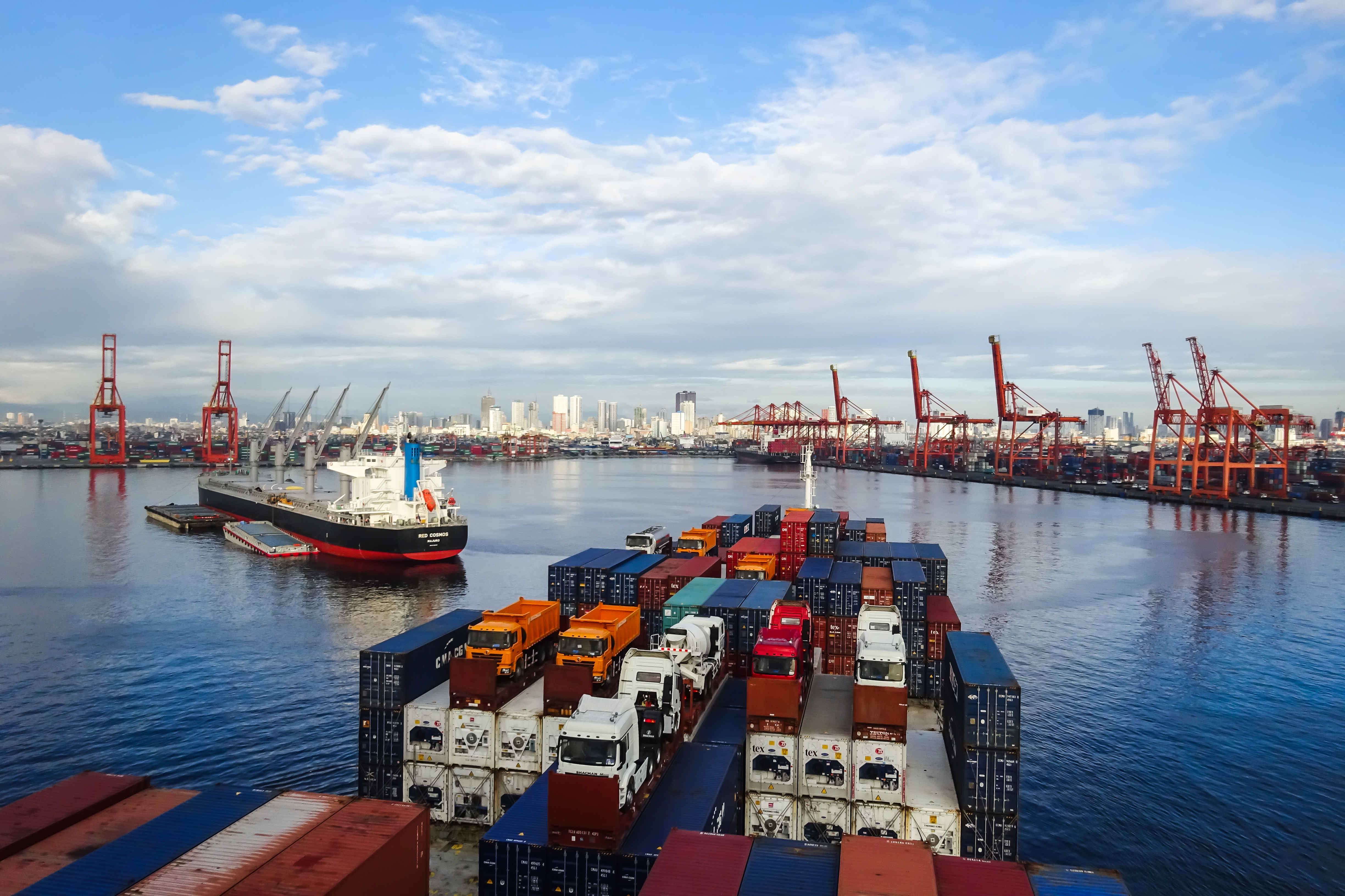 The port of Manila, Philippines