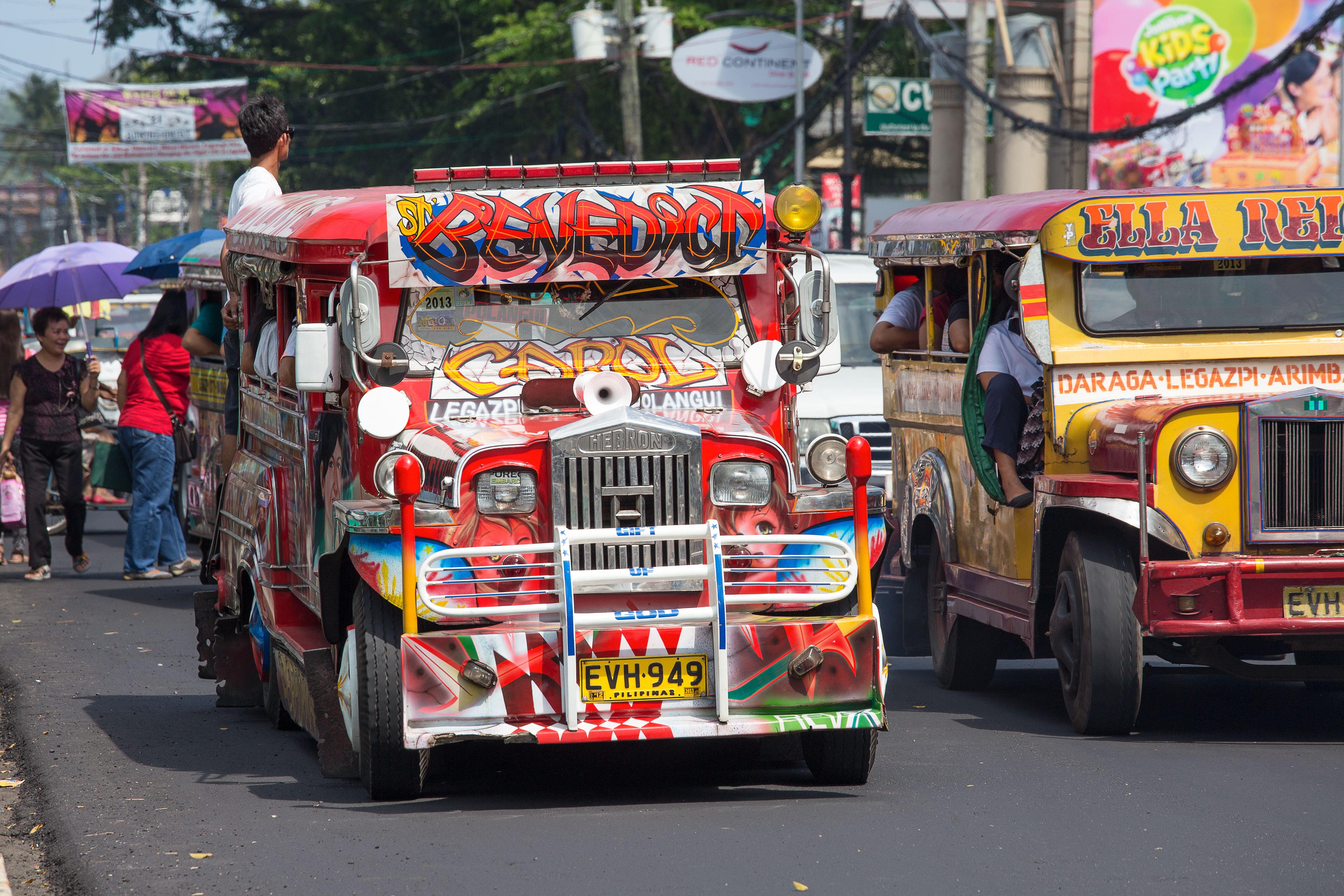 Jeepneys in the Philippines