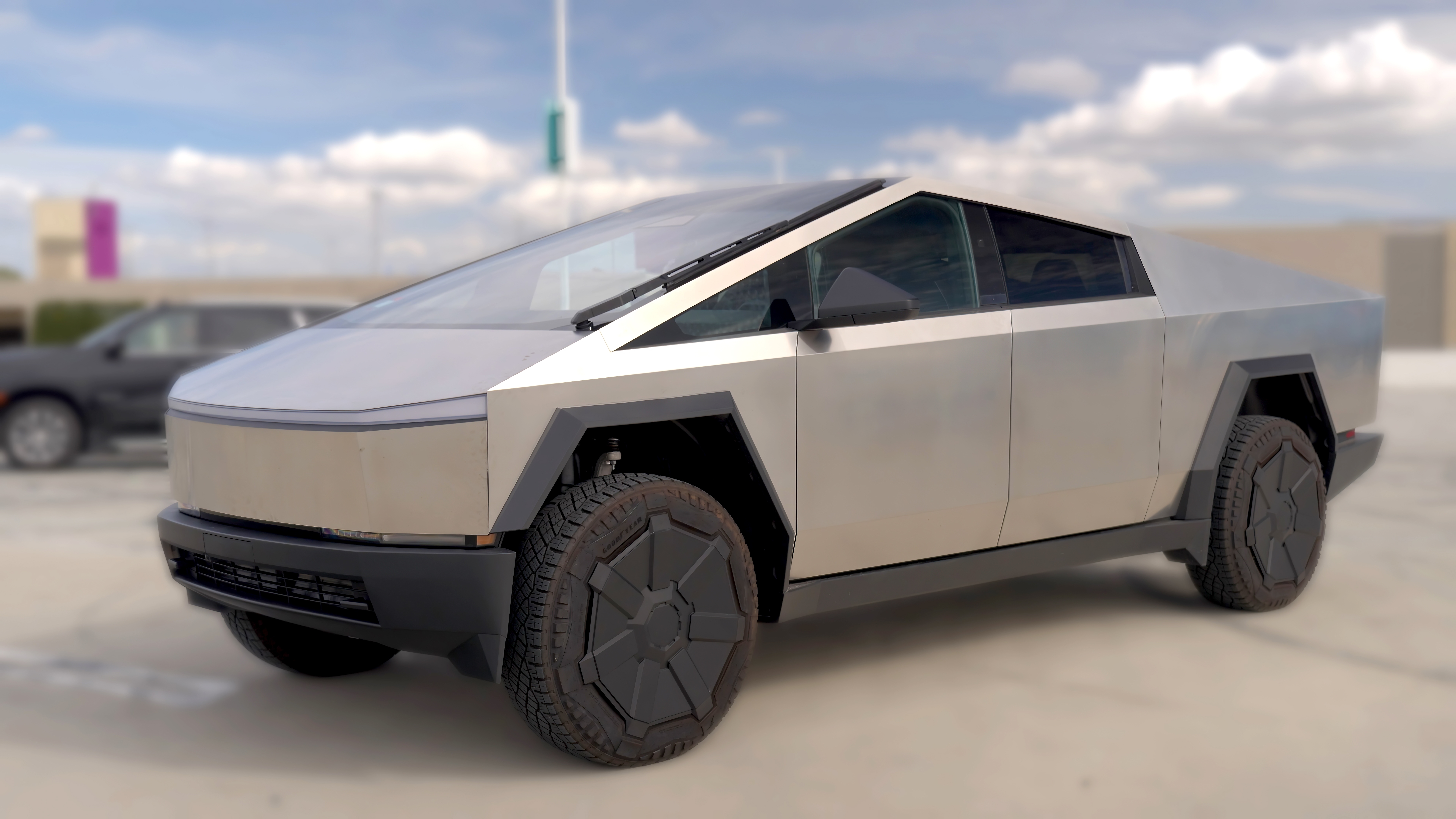 The Tesla Cybertruck, an electric pickup truck