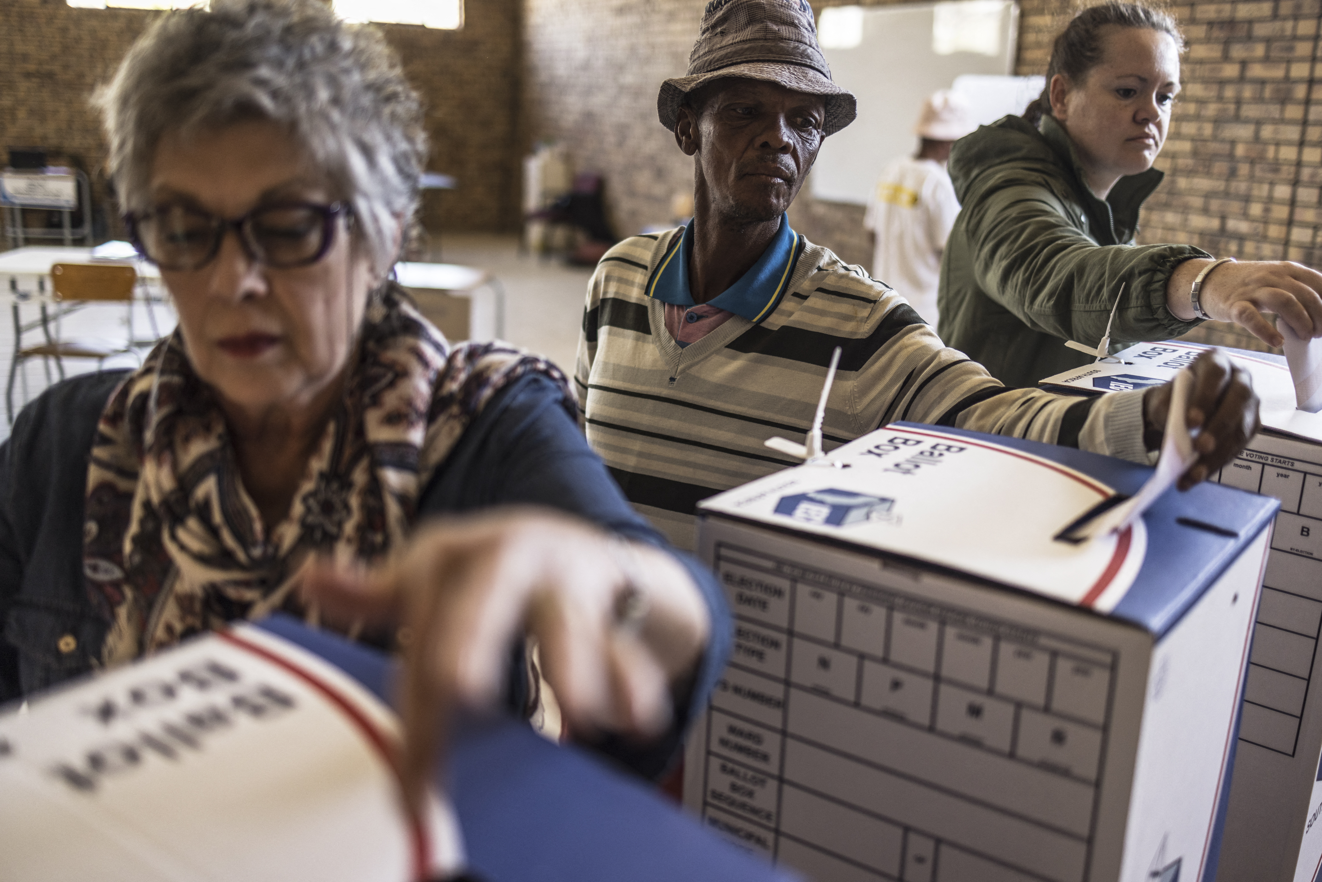 Voters cast their ballots in South Africa