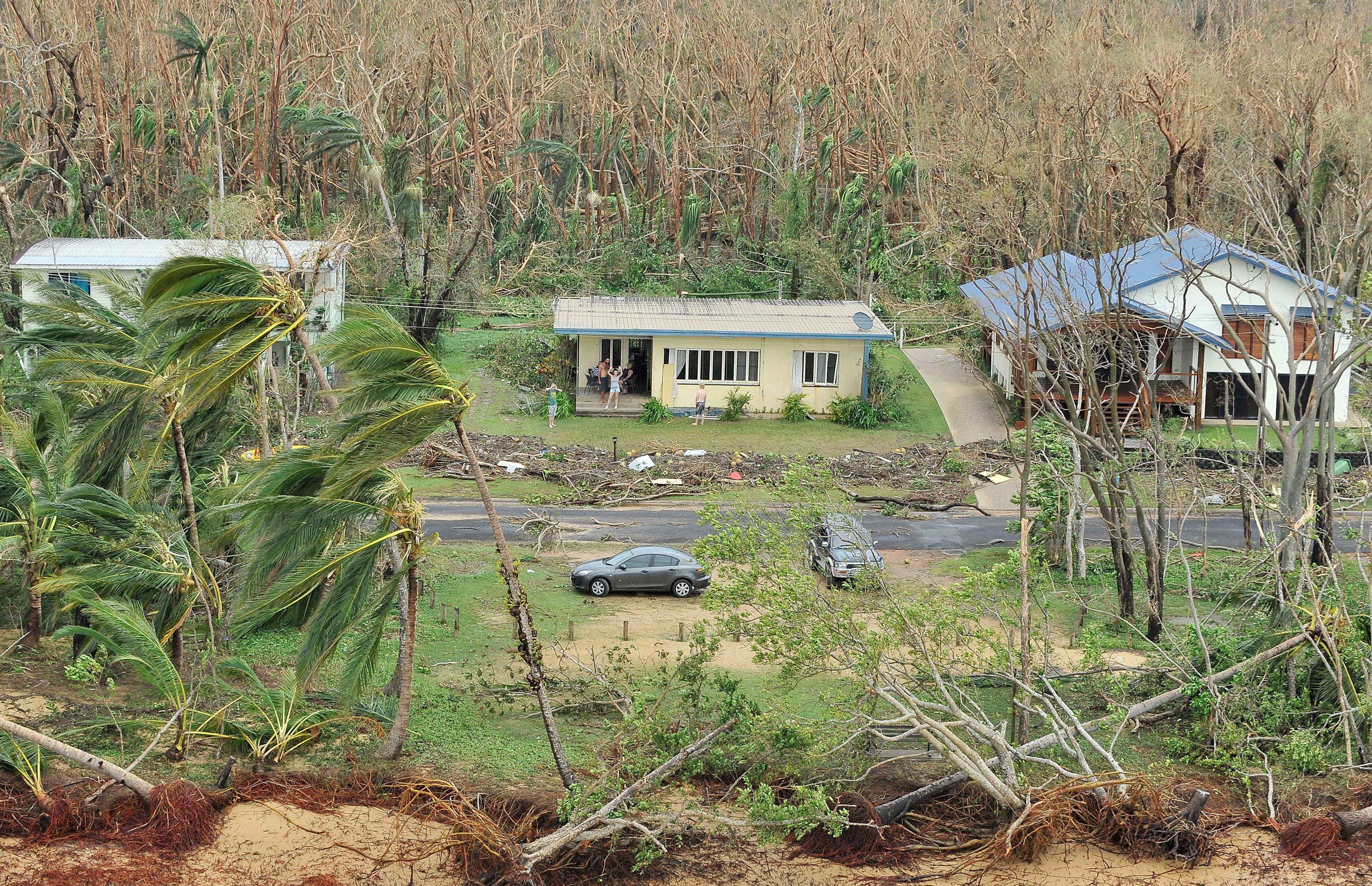 Storm damage from Cyclone Yasi in Queensland, Australia