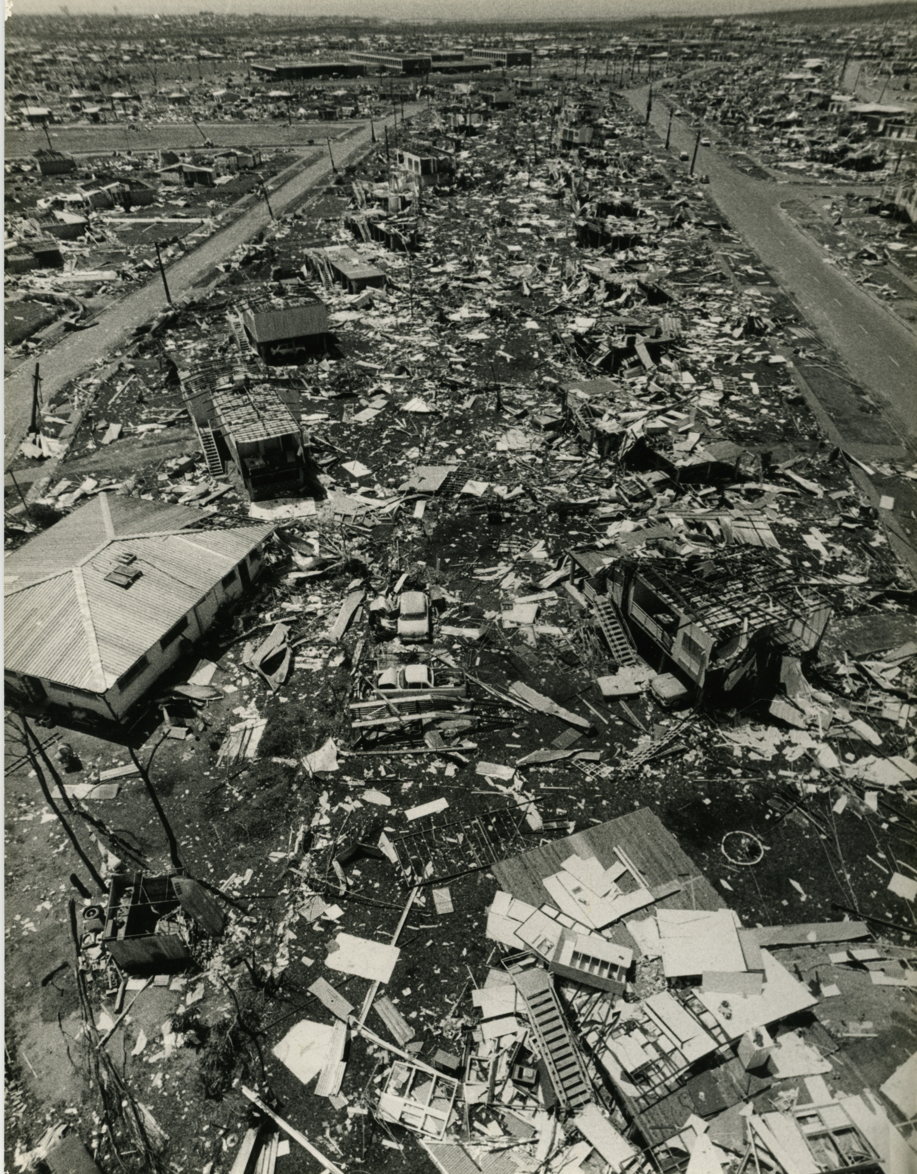 Aftermath of Cyclone Tracy in Darwin, Australia